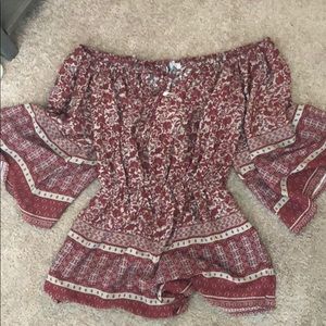 Tobi romper off the shoulder